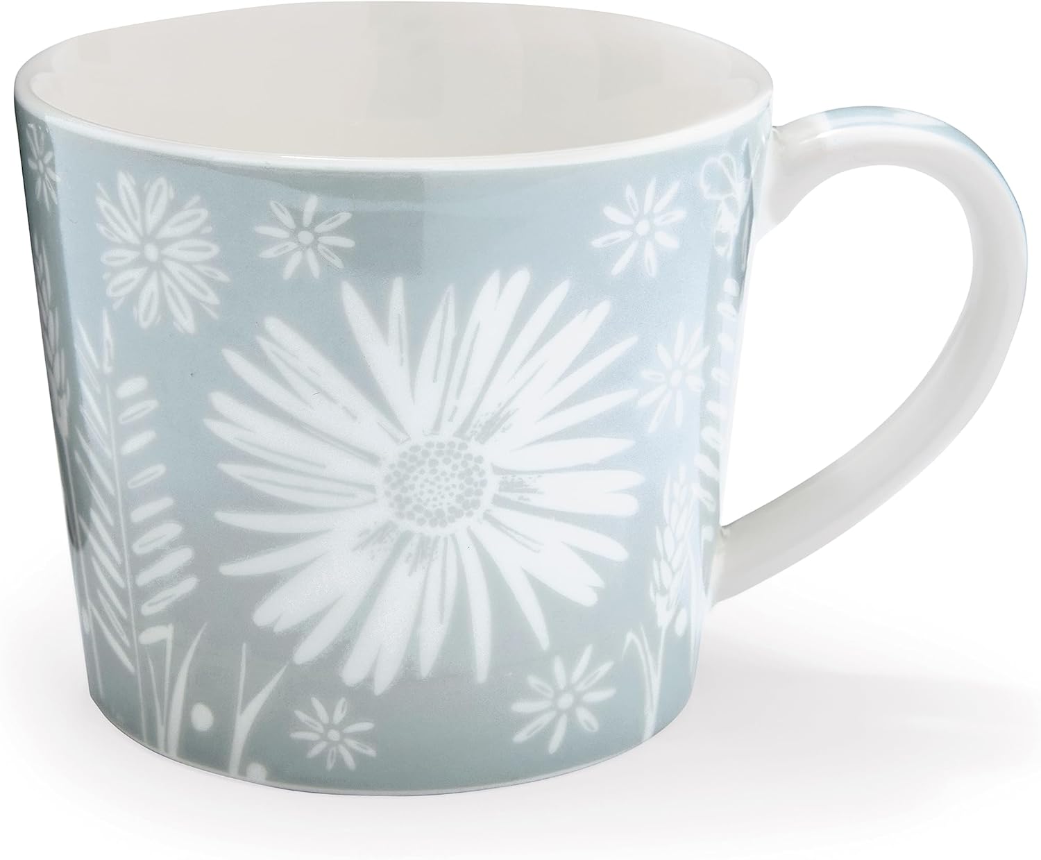 Cooksmart British Designed Conical Coffee Mug | Ceramic Coffee Mugs for Home or Work | Large Mugs for Hot Drinks | Tea and Coffee Cups - Homstead