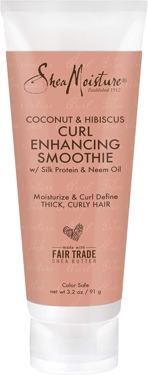 SHEA MOISTURE Coconut and Hibiscus Curl Enhancing Smoothie for Women - 3.2 oz Cream