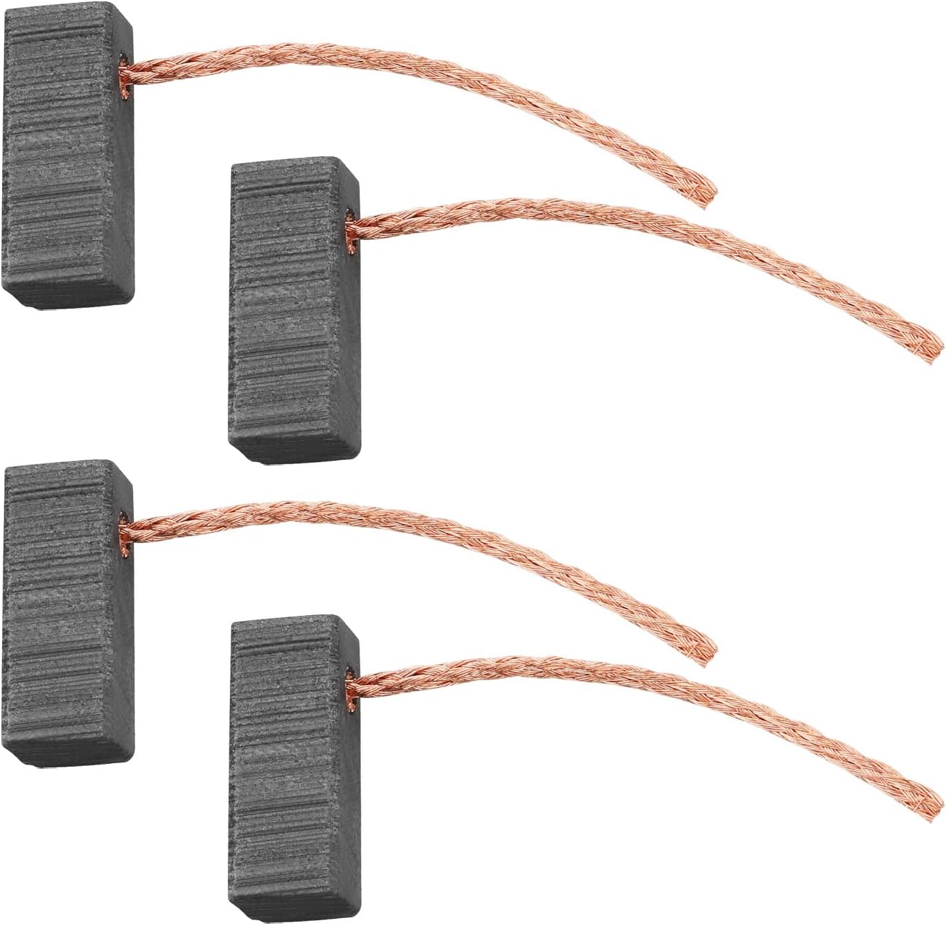VGOL 2 Pairs Carbon Brushes 5x5x12mm for Blowers Fans Windshield Wiper Motors and Window Regulator Motors Replacement Part for Various Vehicle Engines 12V 24V