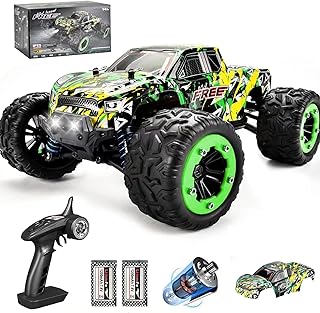 1:18 Scale 2.4Ghz All-Terrain RC Cars, 40KM/H High Speed 4WD Remote Control Car for Adults Kids, Waterproof Off -Road RC Monster Trucks with 2 Batteries for 40Min Play, RC Toys Gifts for Boys