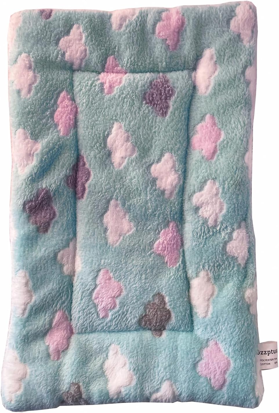 Pet Cushions Premium Fluffy Flannel Blanket Soft and Warm Mat for Dogs Cats Small Size (Green)