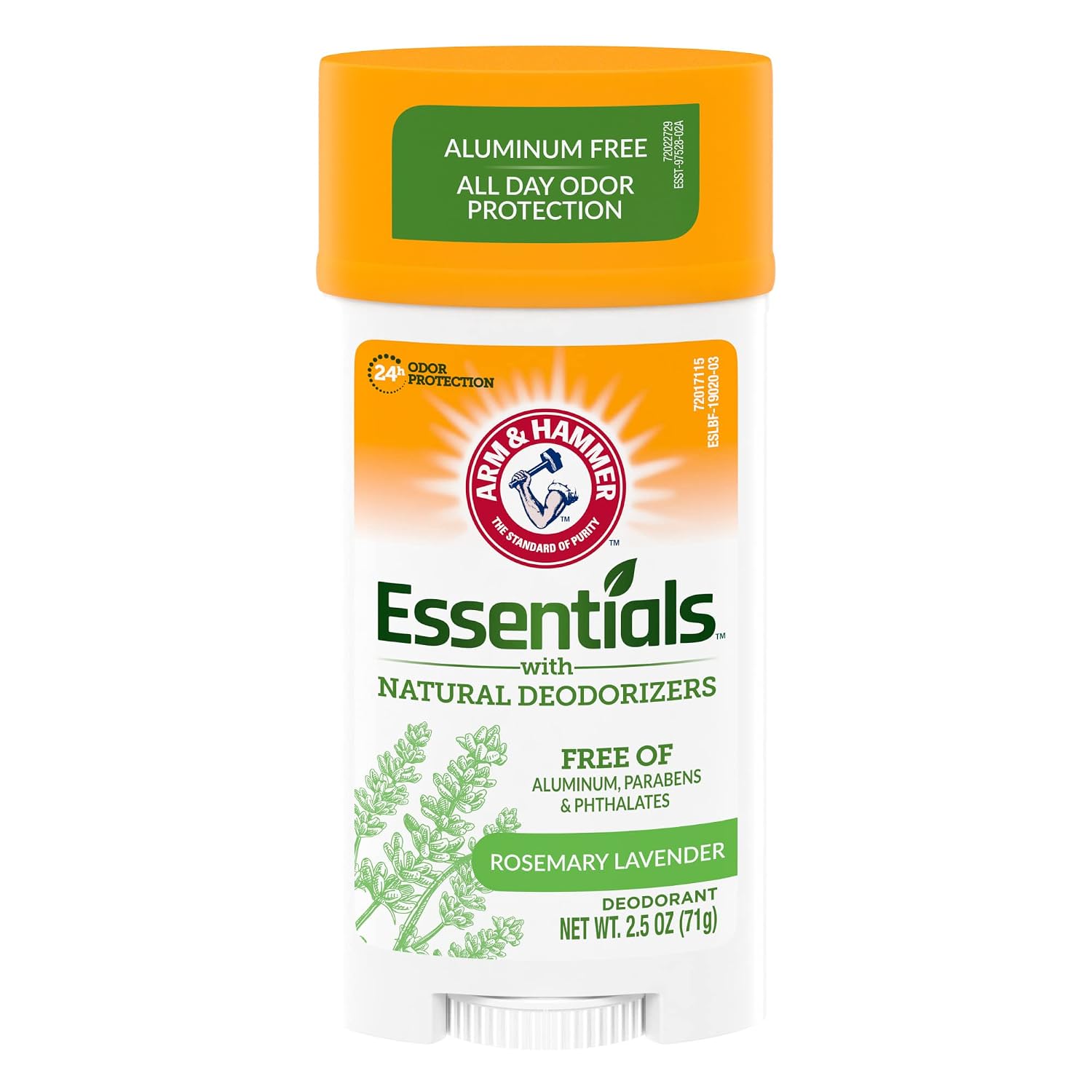 ARM & HAMMER Essentials Natural Deodorant, Fresh 2.5 oz (Pack of 6)