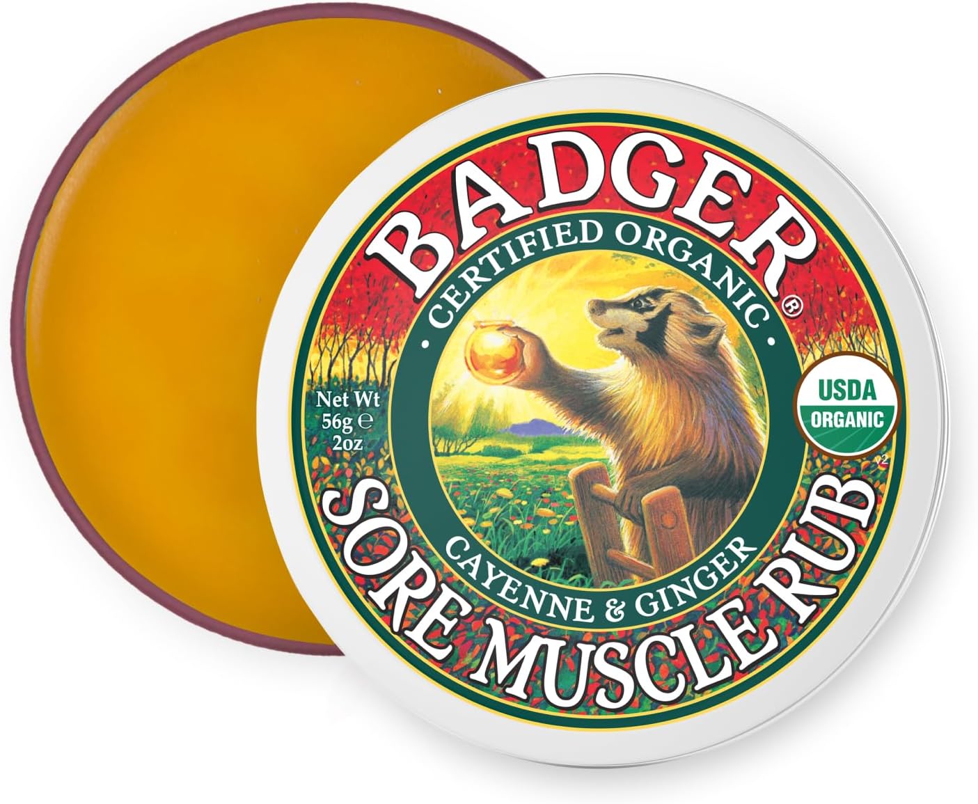 Badger Sore Muscle Rub Tin - 2 oz