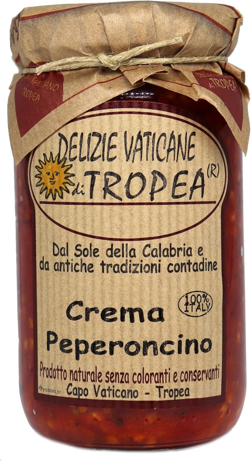 Italian Chilli 180g – Chopped Peppers Chilli in Olive Oil | Authentic Italian Gourmet Spicy Sauce | Artisanal Calabrian Delicacy | Made in Italy by Delizie Vaticane di Tropea