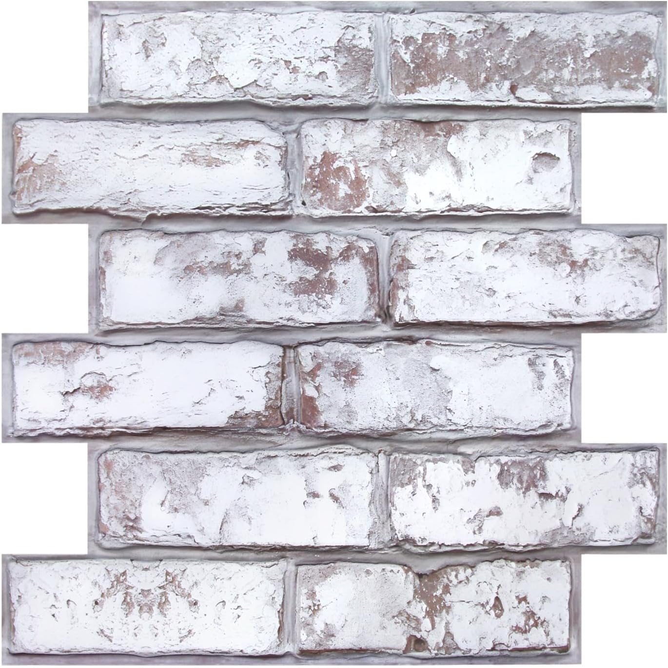 COMSTICKC 3D Peel and Stick Faux Brick Wall Panels for Quick DIY Wall Decor