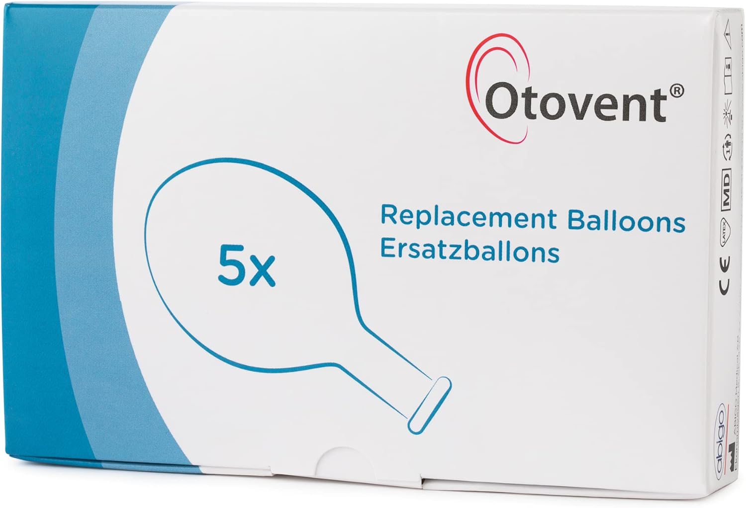 Otovent Replacement Balloons x 5. Does not Include Nose piece. Treatment for Glue Ear Or Otitis Media with Effusion