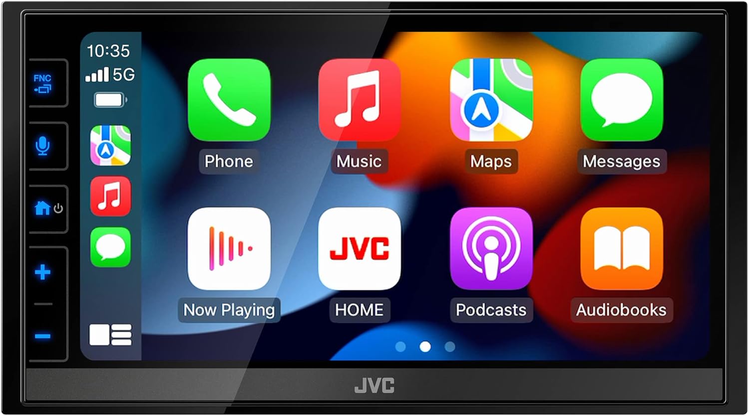 JVC KW-M780BT Apple CarPlay Android Auto Digital Media Player, Double Din, 6.8 Inch LCD Touchscreen, AM/FM, Bluetooth, MP3 Player, USB Port, iDatalink Maestro, SiriusXM, Class D Amp, Car Radio