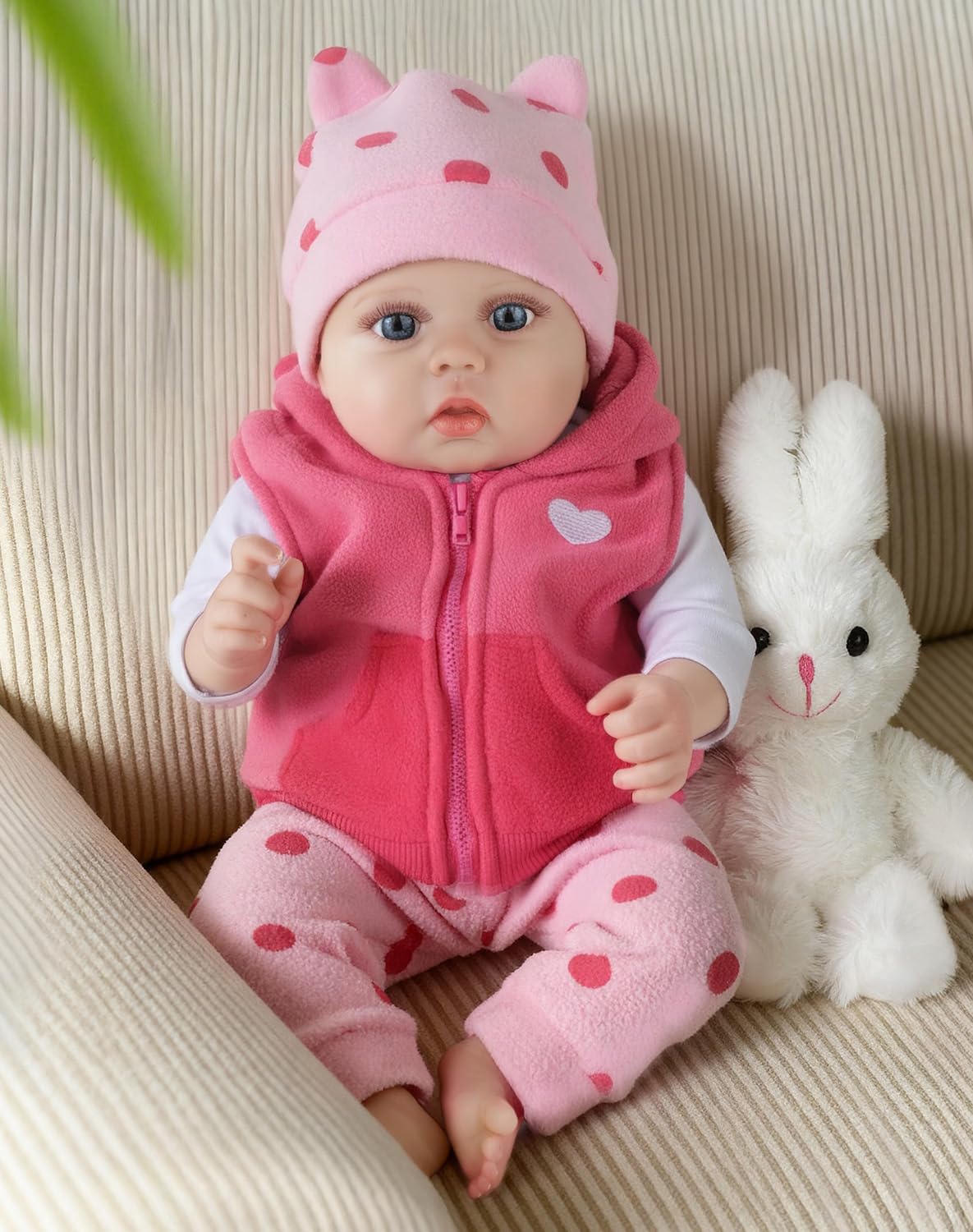 CHAREX Reborn Baby Dolls - 22 inches Realistic Newborn Soft Vinyl Baby Dolls Toy for Kids Age 3+