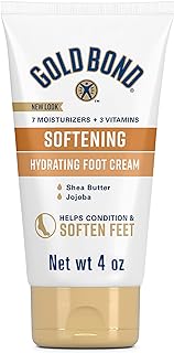 Gold Bond Softening Foot Cream, 4 oz., With Shea Butter to Soften Rough & Dry Feet