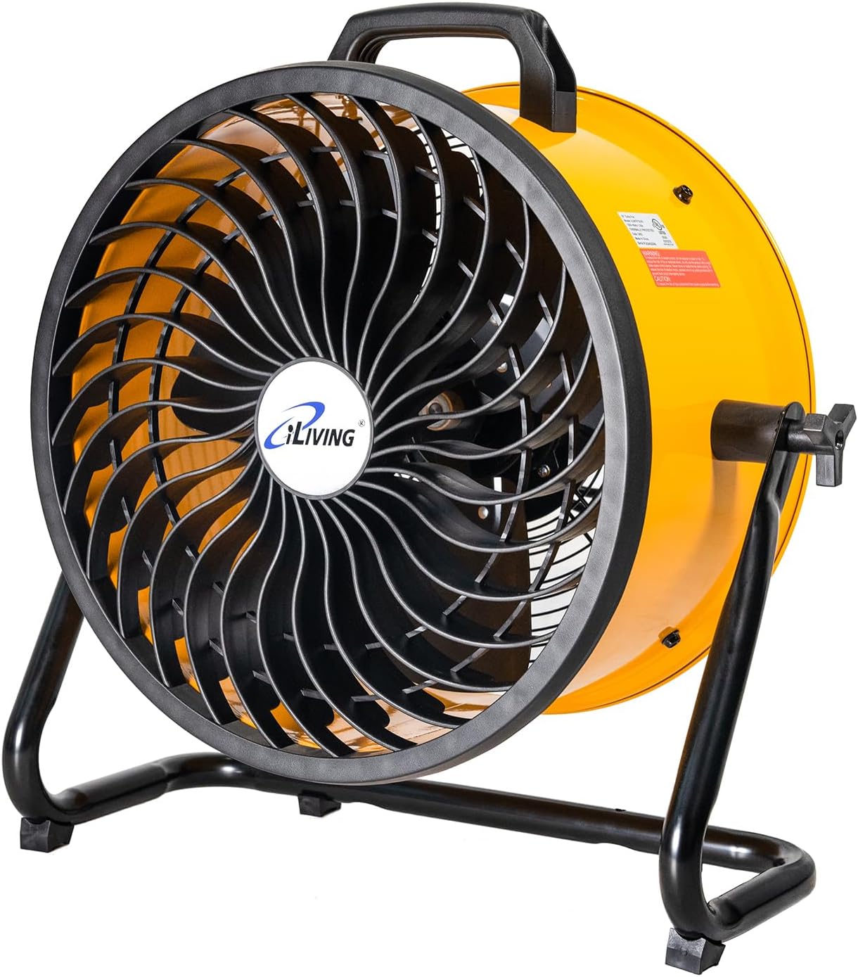 iLiving 16 in. Low Noise Turbo Fan 2687 CFM 3-Speed Portable Air Circulator for Shop, Office, Greenhouse, Home and Warehouse