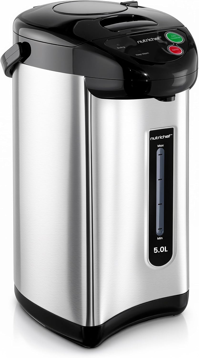 NutriChef 5.2 Qt Hot Water Dispenser with 5 Temperature Settings