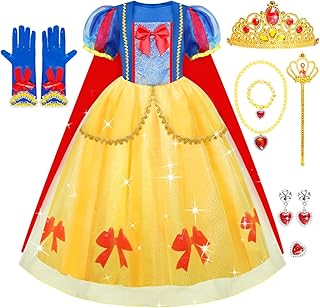 Meland Princess Dress Up for Girls, Dress Up Clothes for Girls Halloween Costumes Birthday Gift for Girls Toddlers Age 3-8