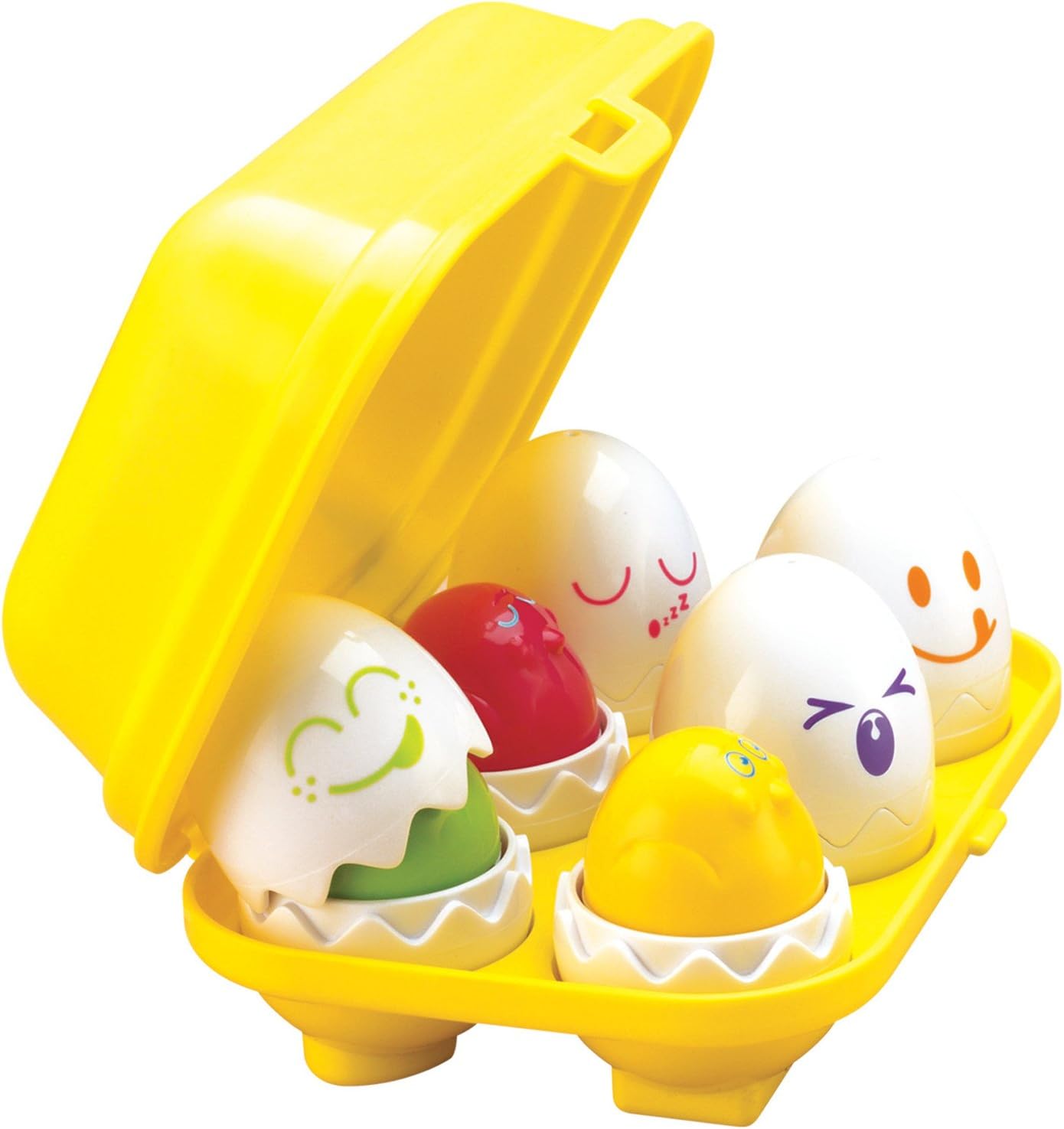 TOMY Toomies Hide & Squeak Eggs Toddler Toys - Matching and Sorting Games - Toddler Sensory Toys for Hand Eye Coordination and Color Recognition - Ages 6 Months and Up