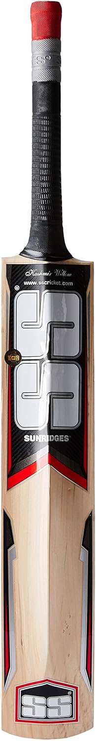 SS Kashmir Willow Leather Ball Cricket Bat, Exclusive Cricket Bat for Adult Full Size with Full Protection Cover