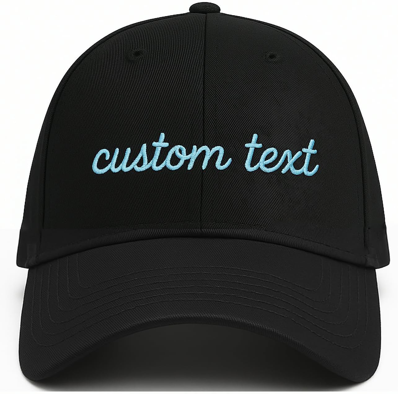 gigibobo Personalised Baseball Cap Mens Womens,Custom Embroidered Letter Baseball Caps with Any Text Name,Adjustable Kids Caps Summer Sun Hat Golf Hat Unisex