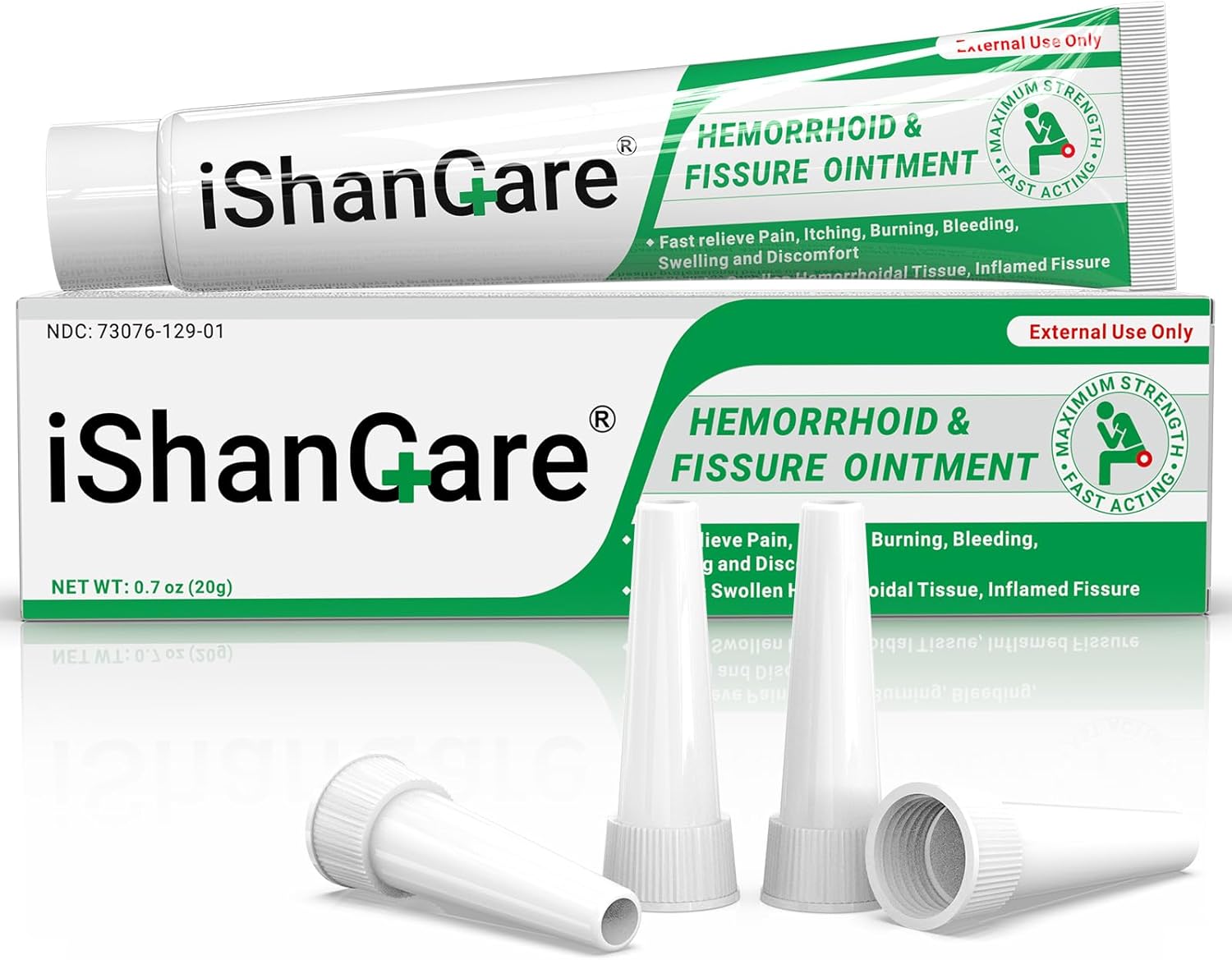 Hemorrhoid Cream, Hemorrhoid & Fissure Treatment Ointment Extra Strength, Relief Anal Pain, Itching, Bleeding, Swelling, Discomfort, Natural Herbs Fast Acting Ingredients, Contains Vitamin E