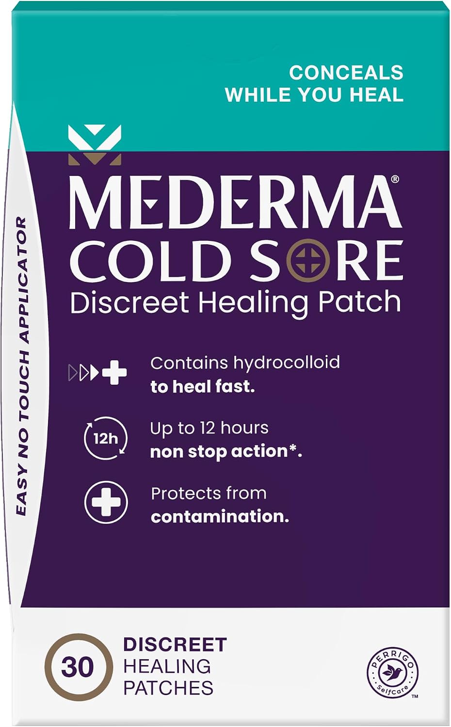 Mederma Cold Sore Discreet Patch, Hydrocolloid Gel, 30 Patches