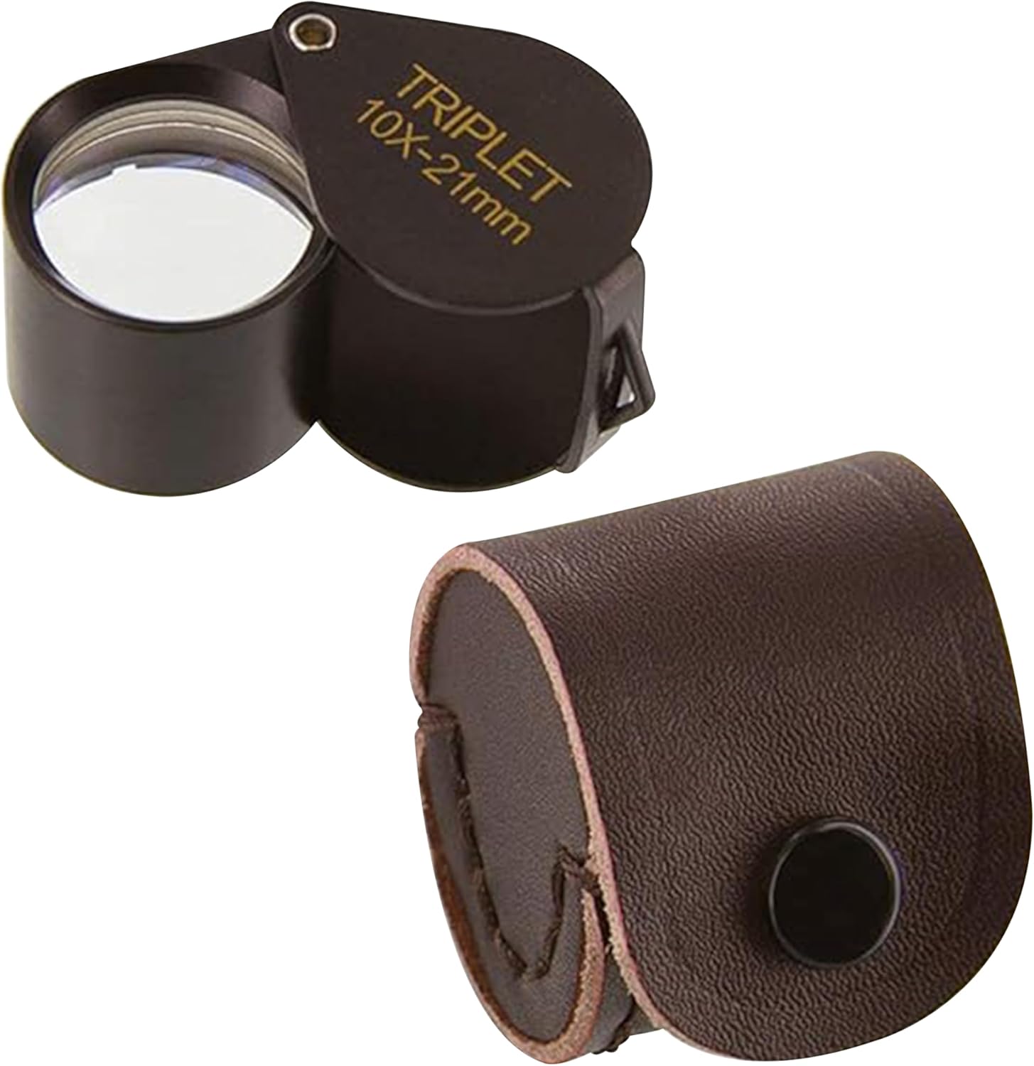 Ade Advanced Optics 10x21TB-A Triplet Professional Loupes – Jewelers Loupe for Jewelry, Coins, Gemstones, Trichomes, Geology, Diamond Inspection, Pocket Magnifier Tool for Watch, Plants, Slides