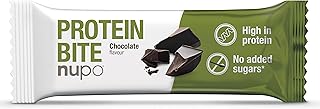 NUPO Protein Bite - Chocolate I Fitness Protein Bar for in-between meals I Clinically proven for efficient weight loss I 24 x 40g I High protein (29%) & low calorie (approx. 134 kcal), SY056223