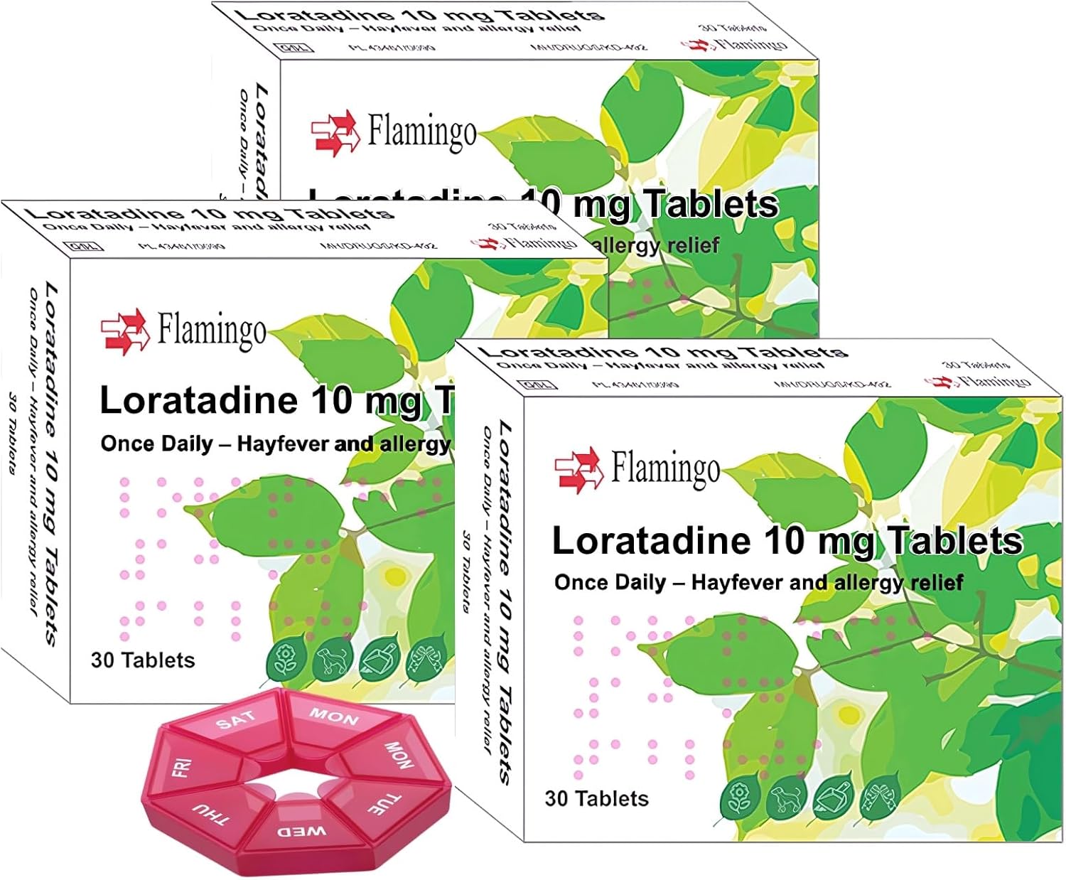 90 Hayfever Loratadine Tablets 10mg - Non-Drowsy Antihistamine Allergy Relief for Adults, Hay Fever Tablet - 3 Months Supply (90 Tablets)