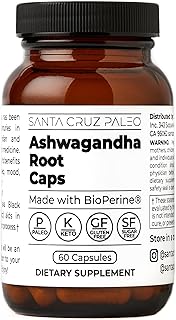 Santa Cruz Paleo Ashwagandha Caps 600mg per Capsule - 60 Capusles