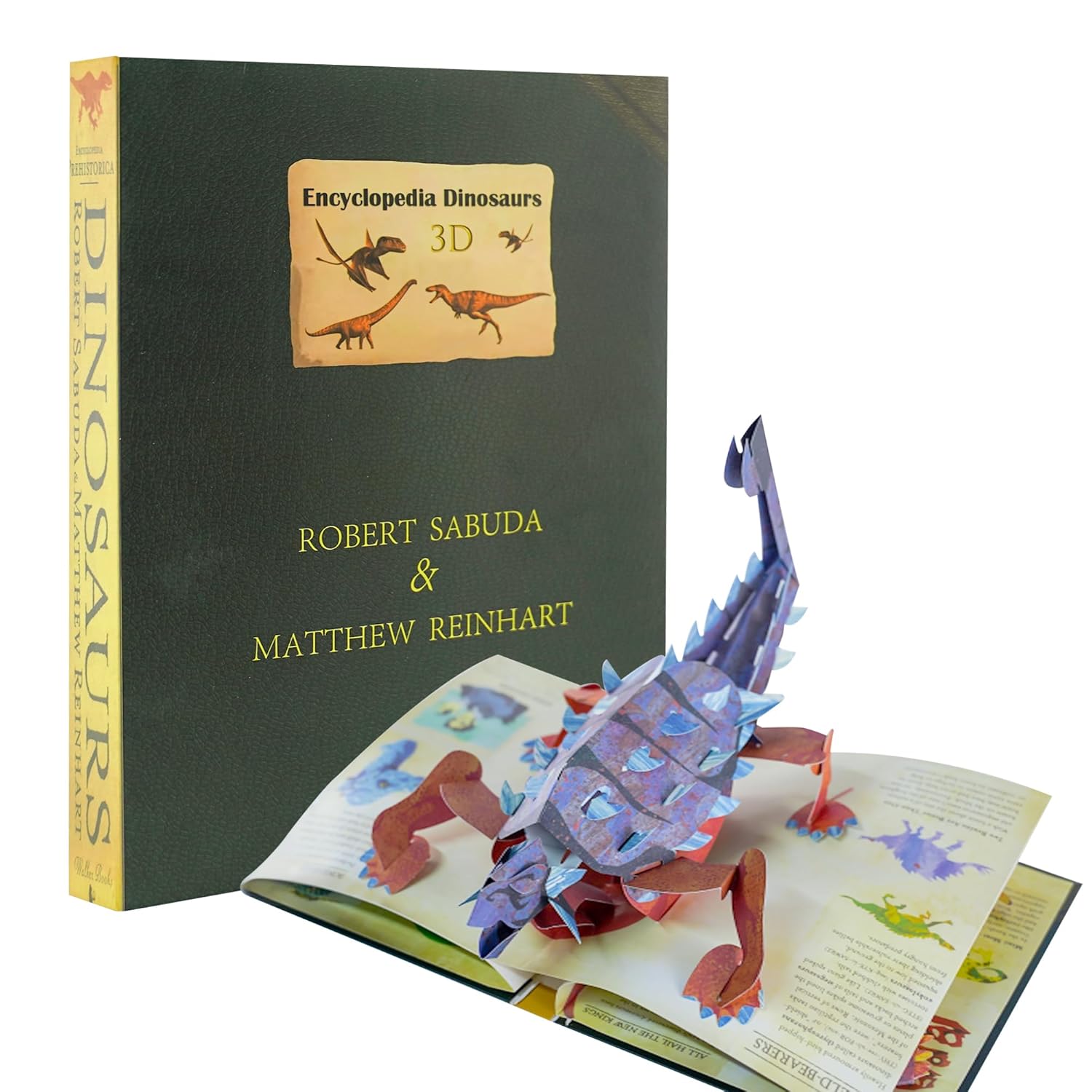 JBEIY 3D Encyclopedia Prehistorica Dinosaurs Book, Funny Interactive Pop-Up Dinos Book, The Complete Illustrated Encyclopedia of Dinosaurs & Prehistoric Creatures, Gift for Dinosaur Lovers