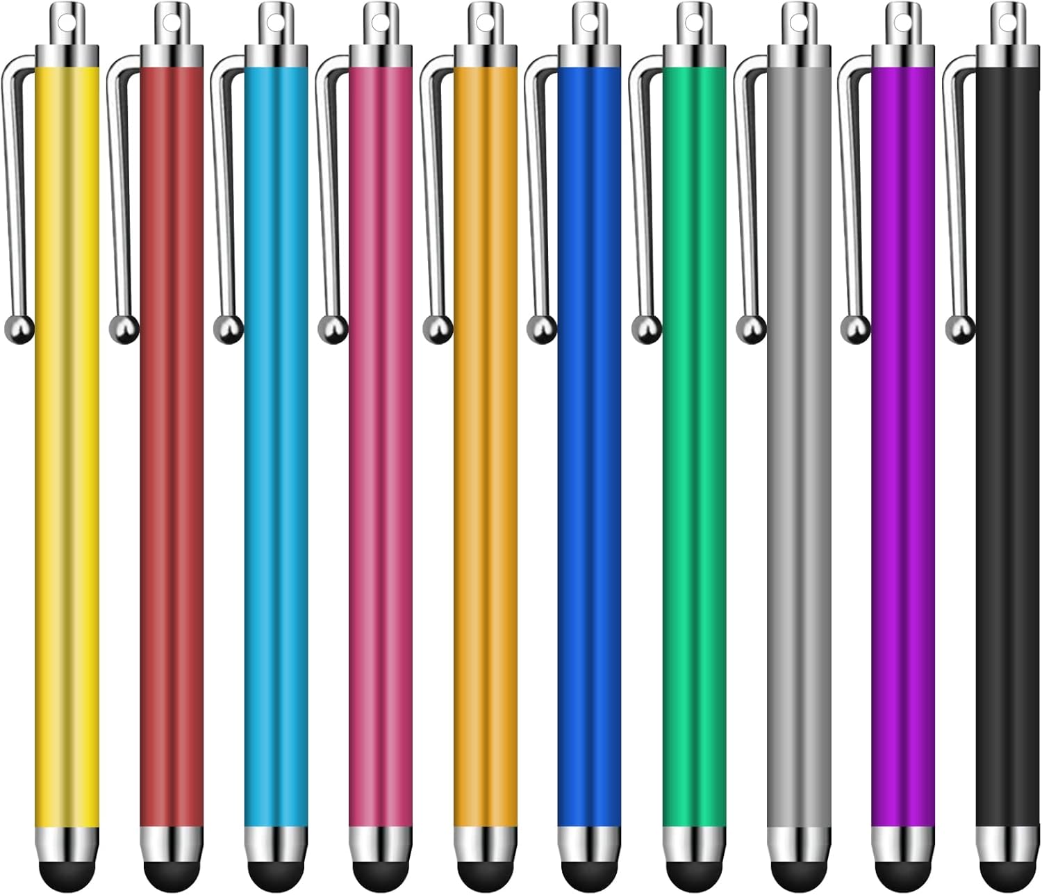 Jsdoin Stylus Pen [10 Pack] Universal Capacitive Touch Screen Pens for Tablets, iPad Mini, iPad Pro Air, Smartphones, Multiple Colors