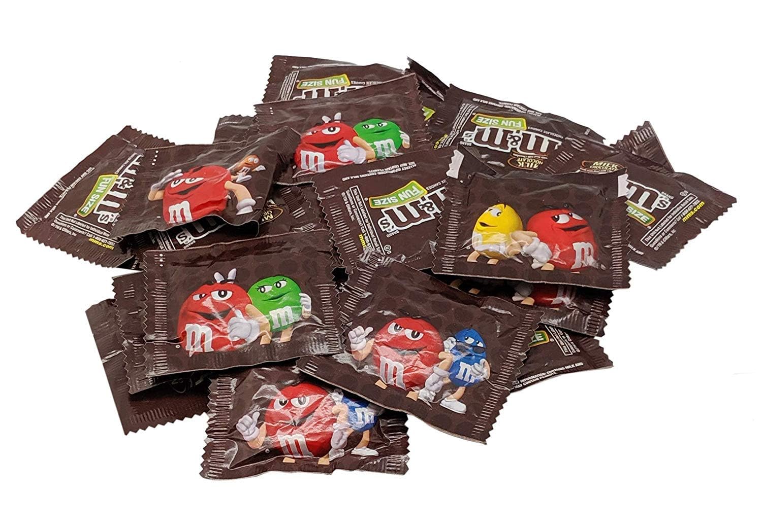 M&M-Milk Chocolate Fun Size Candy - Individually Wrapped - (4 LB)