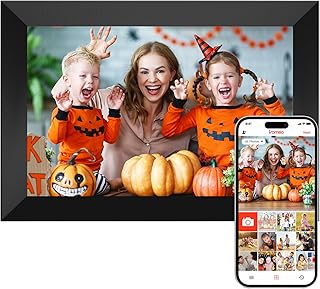 Frameo Digital Picture Frame WiFi, 10.1 Inch Smart WiFi Digital Photo Frame,1280 x 800 HD IPS Touch Screen,Slideshow, Auto-Rotate, Digital Picture Frame for Photo & Video