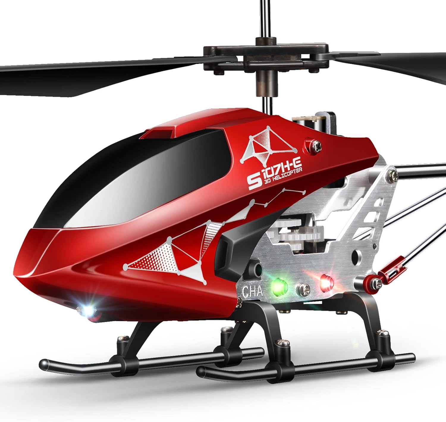 SYMA S107H-E RC Helicopter for Kids 8-12 and Beginners, Remote Control Helicopter with Altitude Hold, 2 Speed Modes, Whole Alloy Toy for Boys Girls Indoor Gift