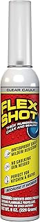 Flex Shot Rubber Adhesive Sealant Caulk, 8-oz, Clear