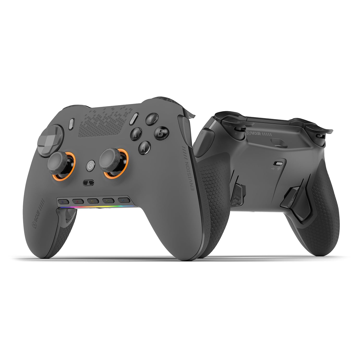 SCUF ENVISION PRO Wireless V2 (2025) PC Only Gaming Controller – Anti-Drift Thumbsticks – Five Remappable G-Keys – Remappable Back Paddles – Instant Triggers – Steel Gray