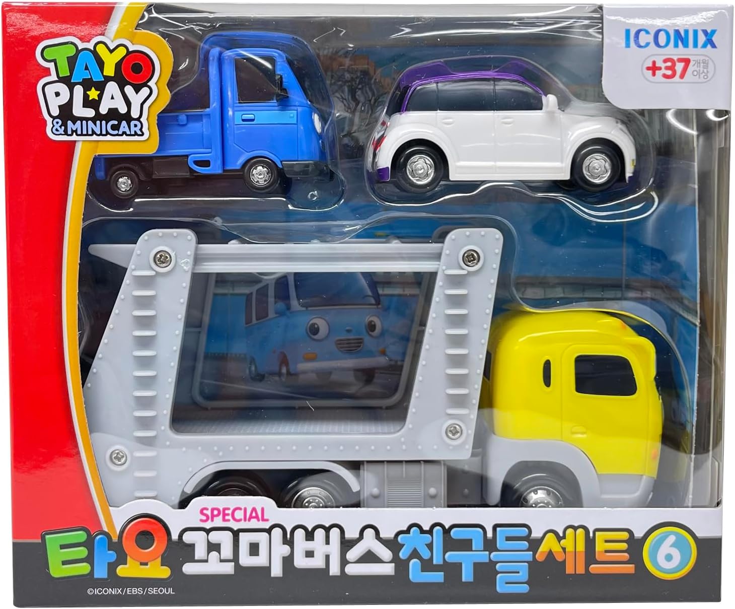 Tayo The Little Bus Special Friends Set 6 - Christmas and Birthday Gifts for Kids, Compatible with Large Playsets! Includes Popular Tayo Friends from The Animation
