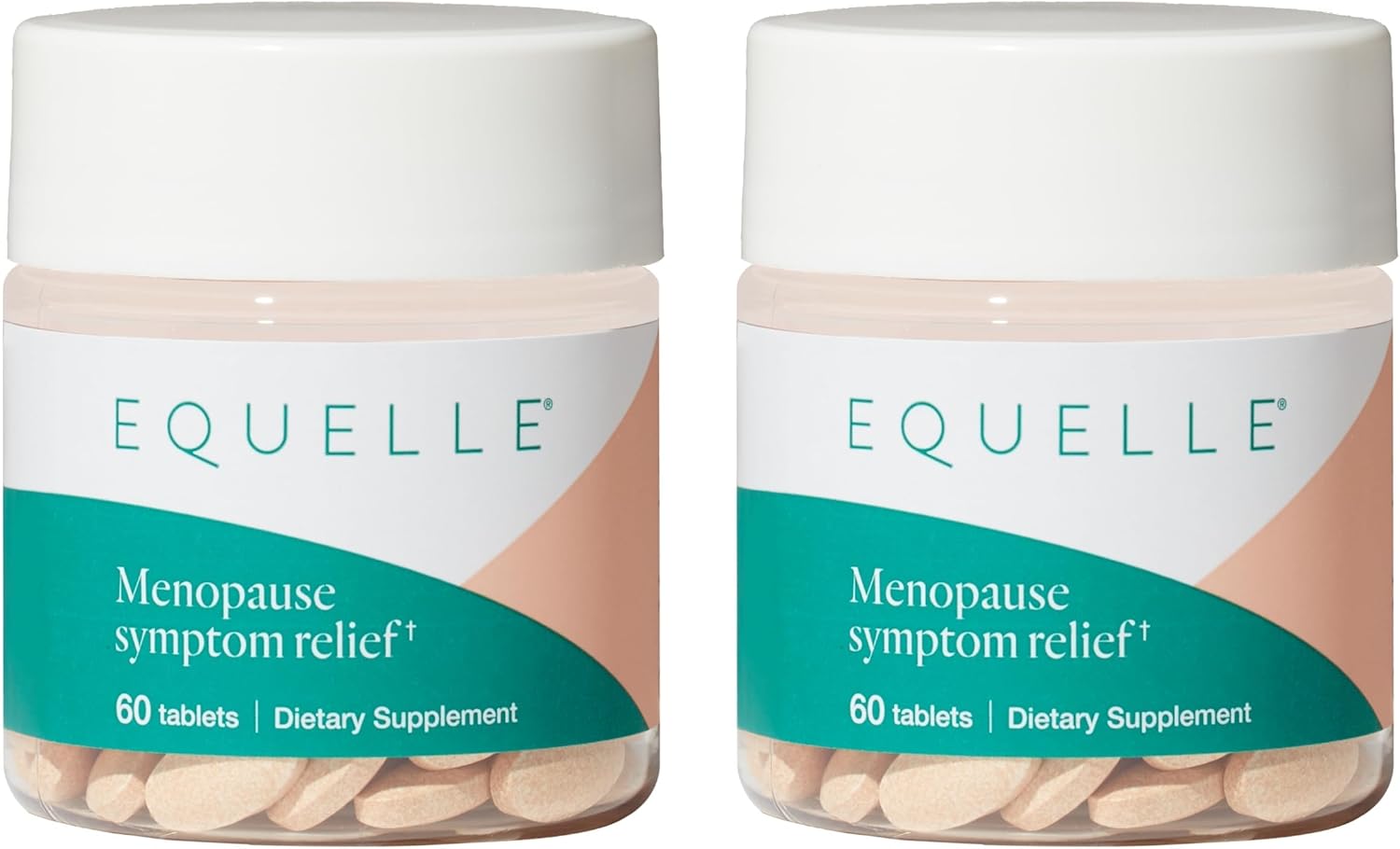 EQUELLE Multi-Symptom Menopause Relief Supplement for Women, Plant-Based S-Equol, Non-Hormonal & Non-Prescription, Fewer Hot Flashes, Sleep*, Relieves Muscle Aches, 120 Tablets