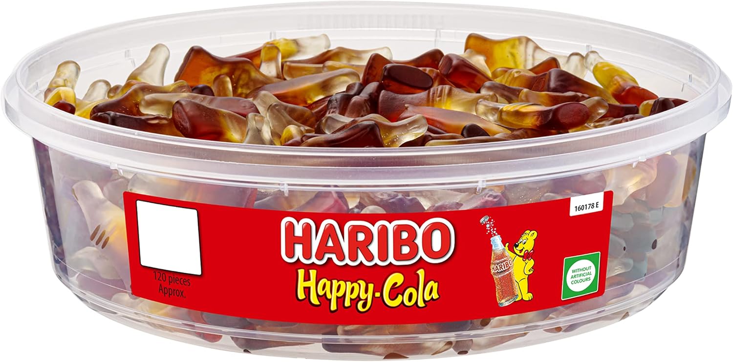 HARIBO Happy Cola x 120 Pieces (492g) Sweets Tub