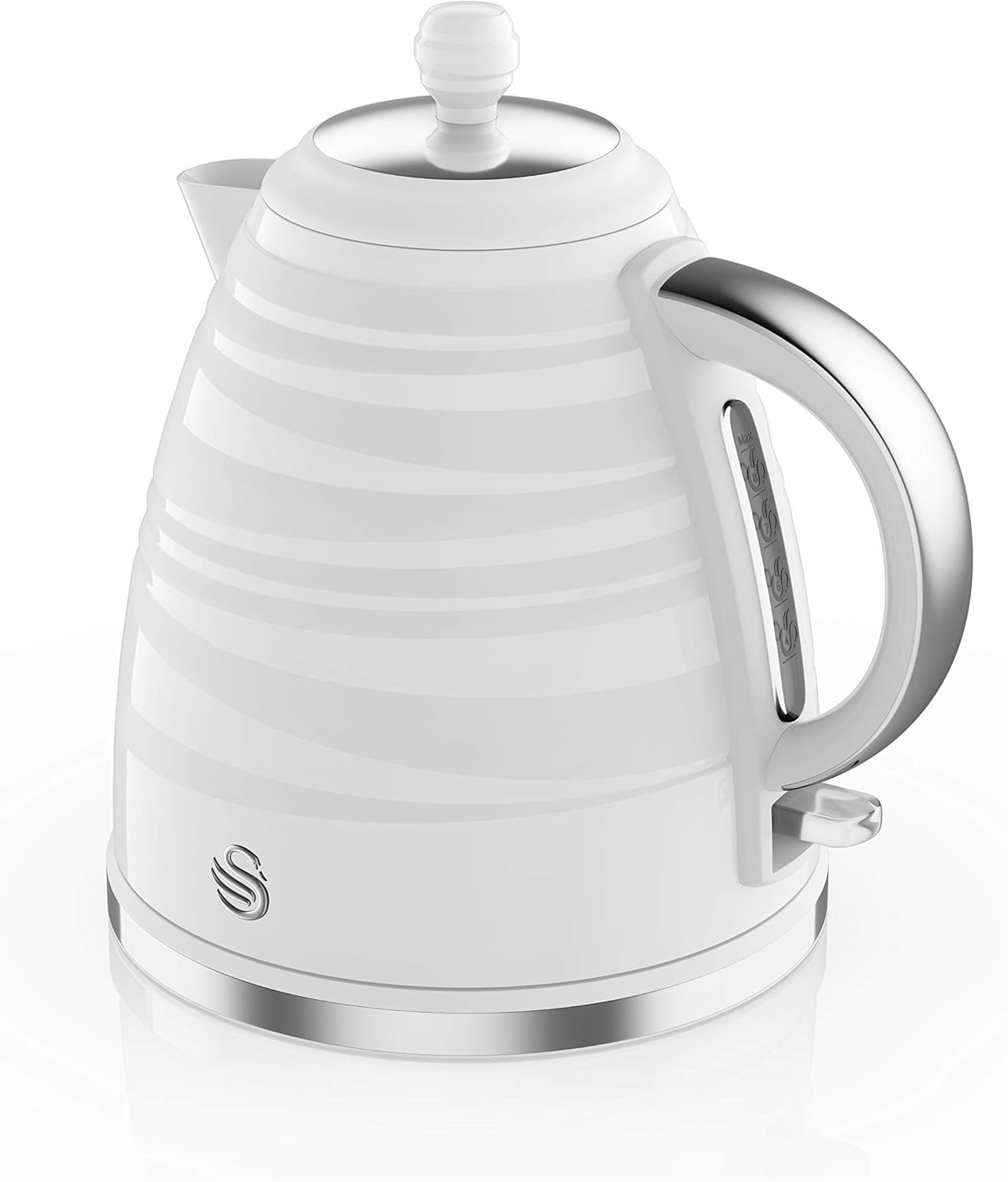 Swan SK31050WN, Symphony 1.7 Litre Jug Kettle with Fast Boil, 360 Degree Base, 3000 Watts, White