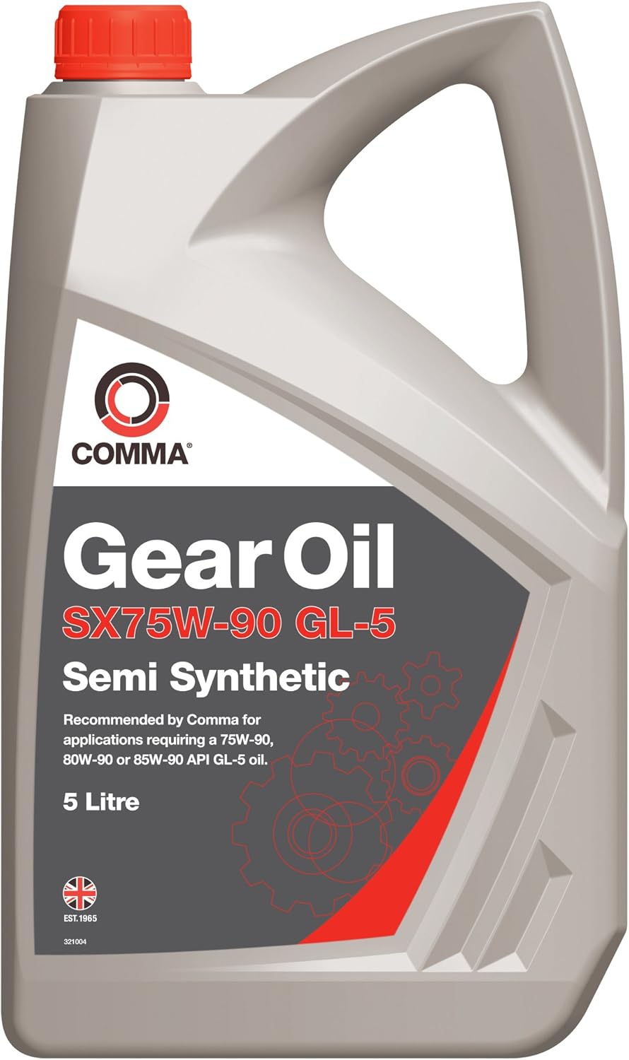 Comma SX5L 5L SX75W-90 GL-5 Semi-Synthetic Gear Oil