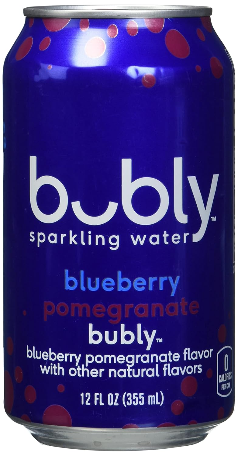 Bubly Blueberry Pomegranate 12oz Can, 12 Fl Oz