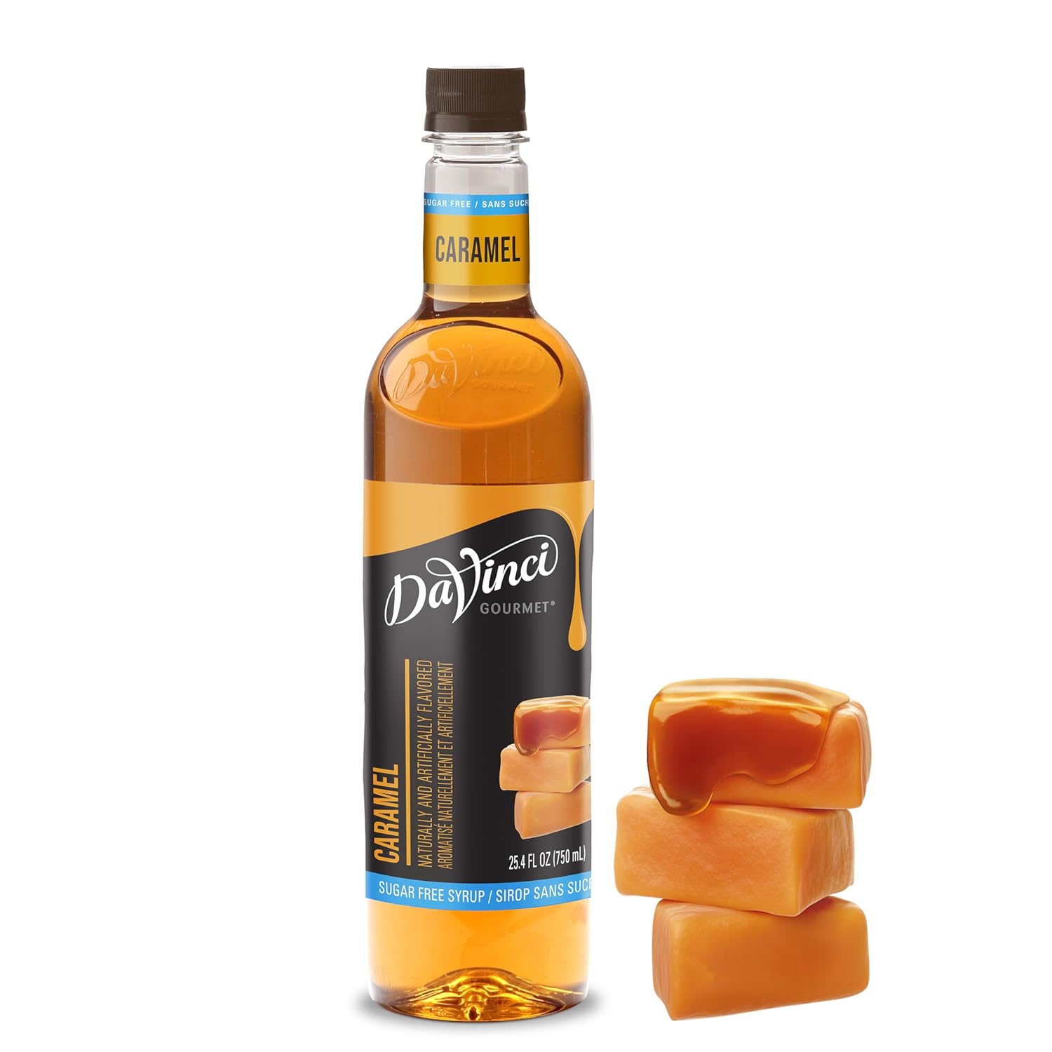 DaVinci Gourmet Sugar-Free Caramel Syrup, 25.4 Fluid Ounce (Pack of 1)