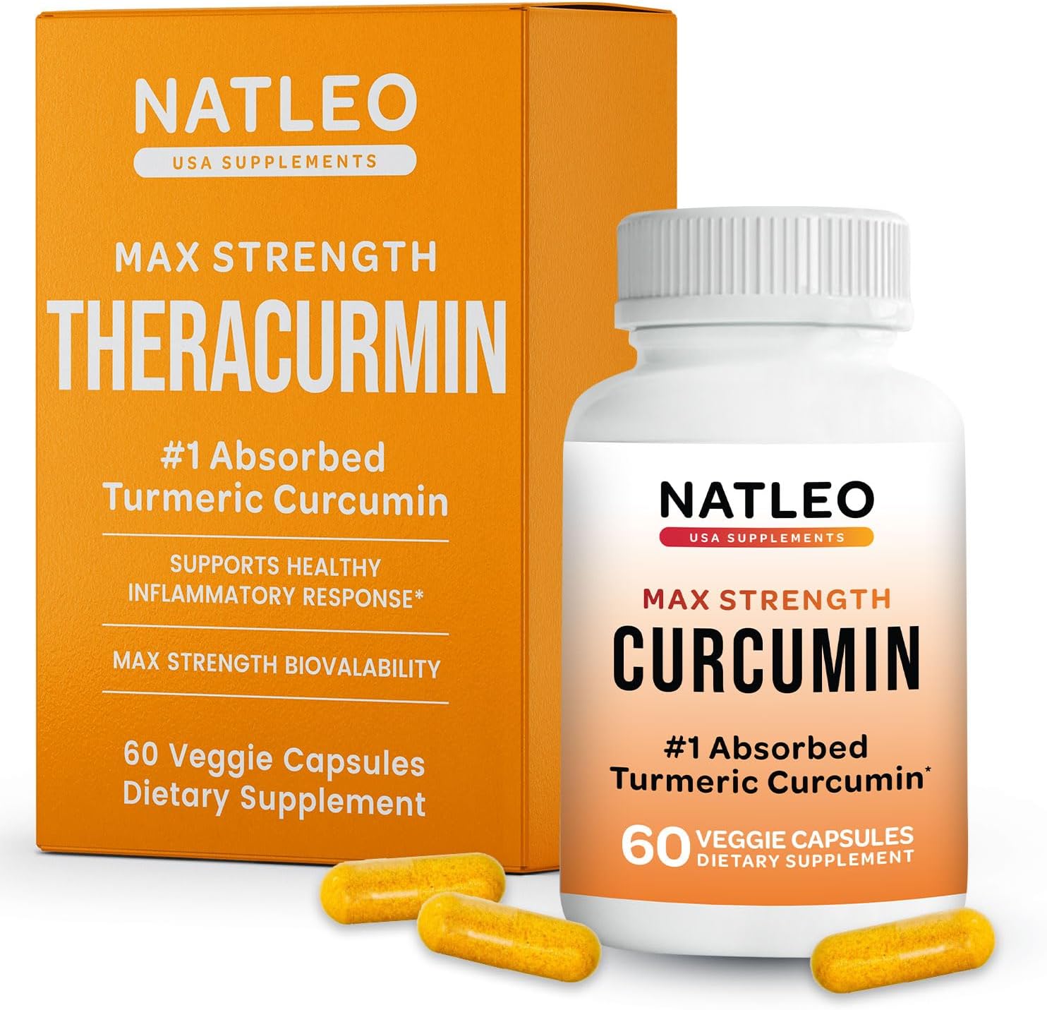 Theracurmin Turmeric Curcumin Supplement, 60 Count, High Absorption Turmeric & Curcumin -Joint Support Supplement - 42.6X More Bioavailablity