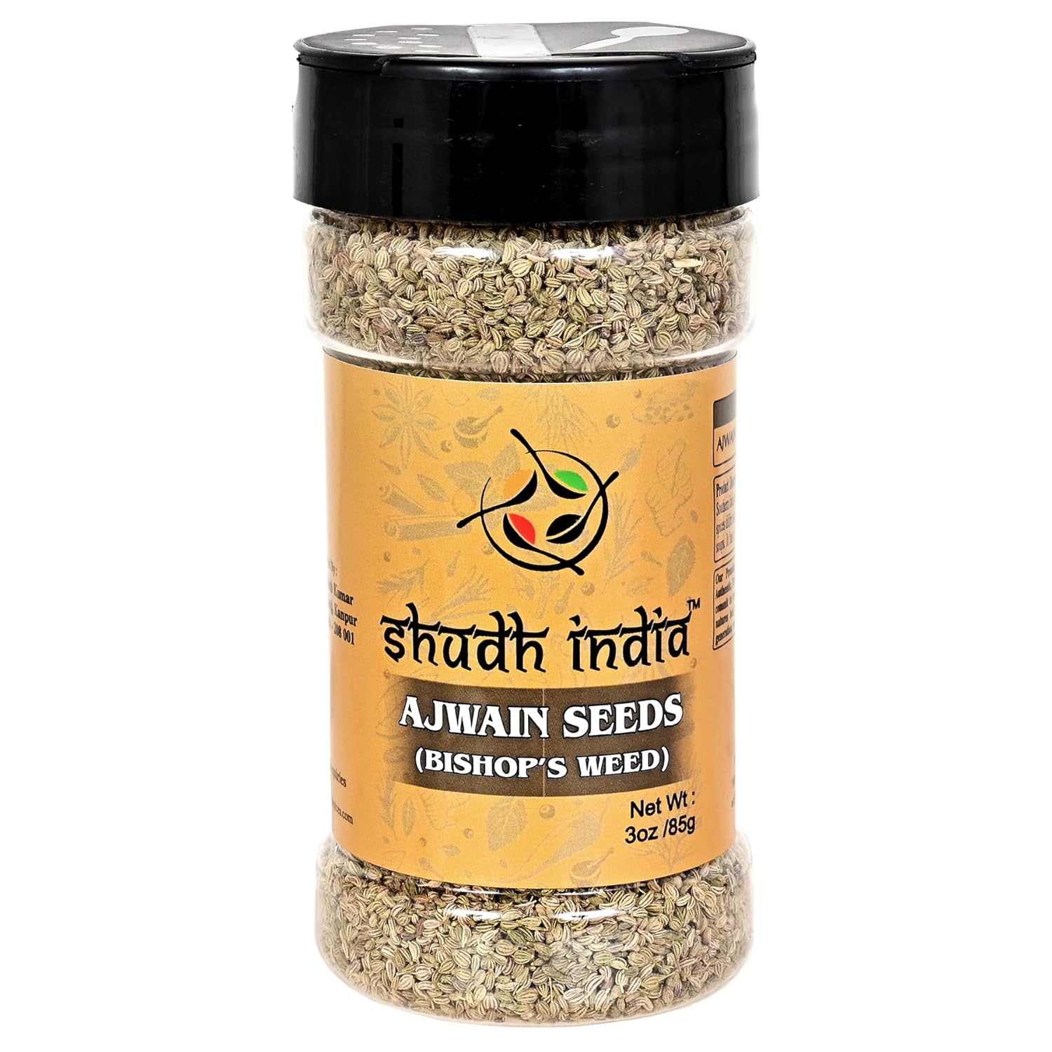 Shudh India Ajwain Seeds (Carom Bishops Weed) Spice Whole ~ All Natural | Vegan | Gluten Friendly | NON-GMO | Indian Origin