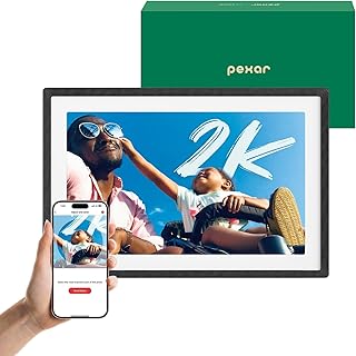 pexar 2K Digital Picture Frame (Powered by Lexar), 11-inch Anti-Glare IPS Touch Screen, Wi-Fi Photo Frame with 32GB Storage for Home, Gifting, Share Photos/Videos via Frameo APP, DIY Gift Box