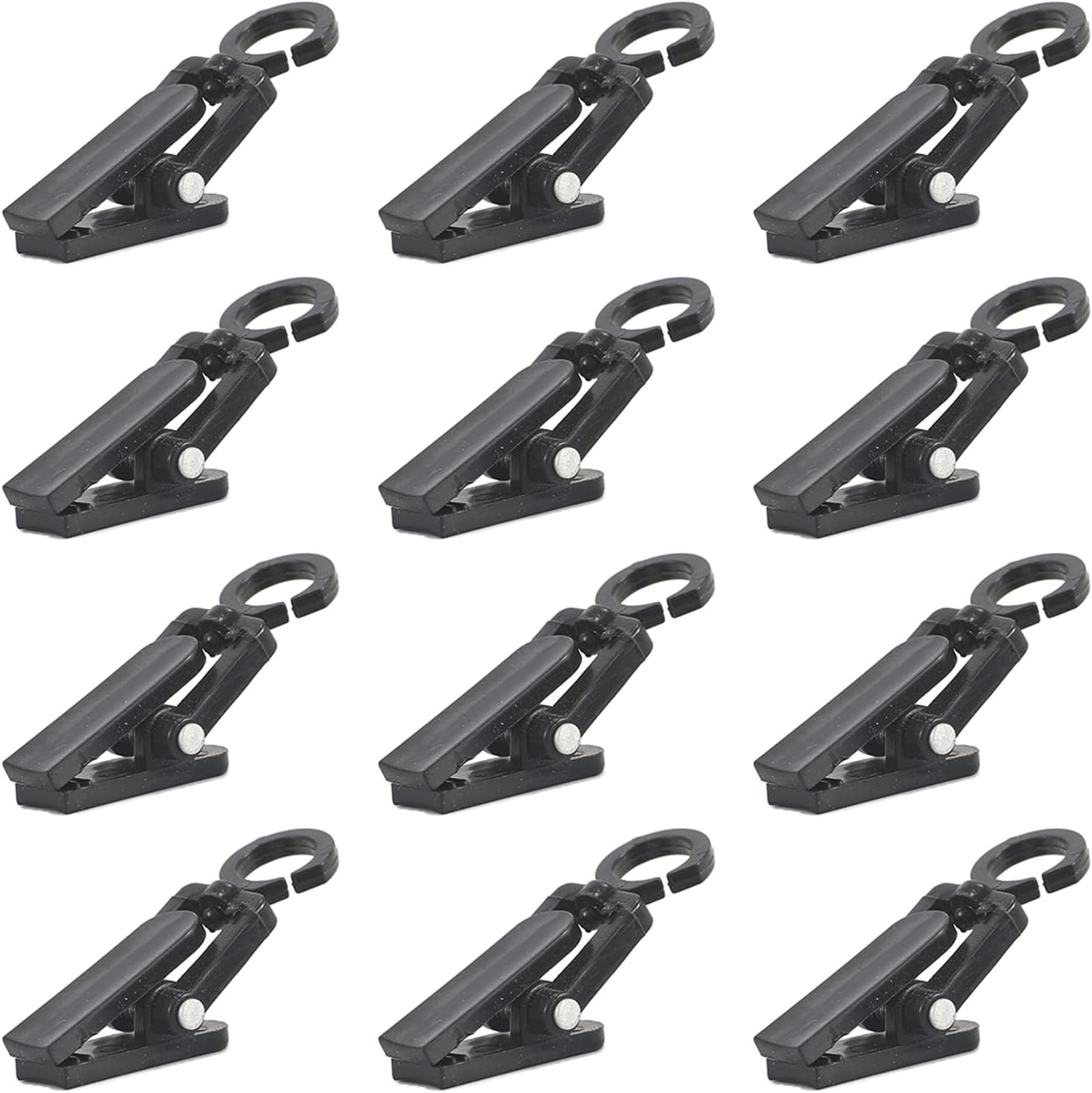 40 Pcs Plastic Windproof Clips Party Wire Light Clips Drying Fixing Clips for Outdoor Camping, Awning, Photos, Art Craft Display