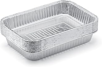Weber Aluminum Drip Pans, 6 x 1.4 x 8.6 Inches, 10 Count ( Pack of 1)
