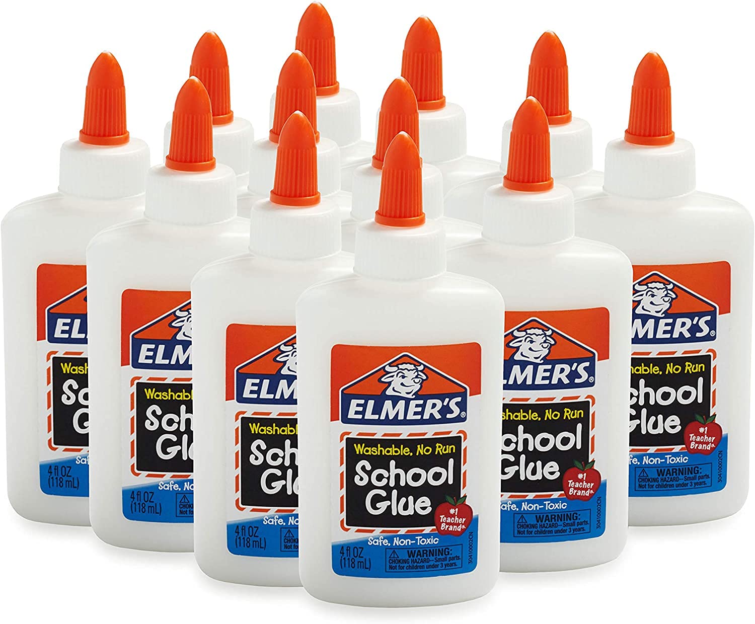 Elmers Liquid School Glue, Slime Glue & Craft Glue | Washable, 4 Ounces Each, 24 Count, Great for Making Slime