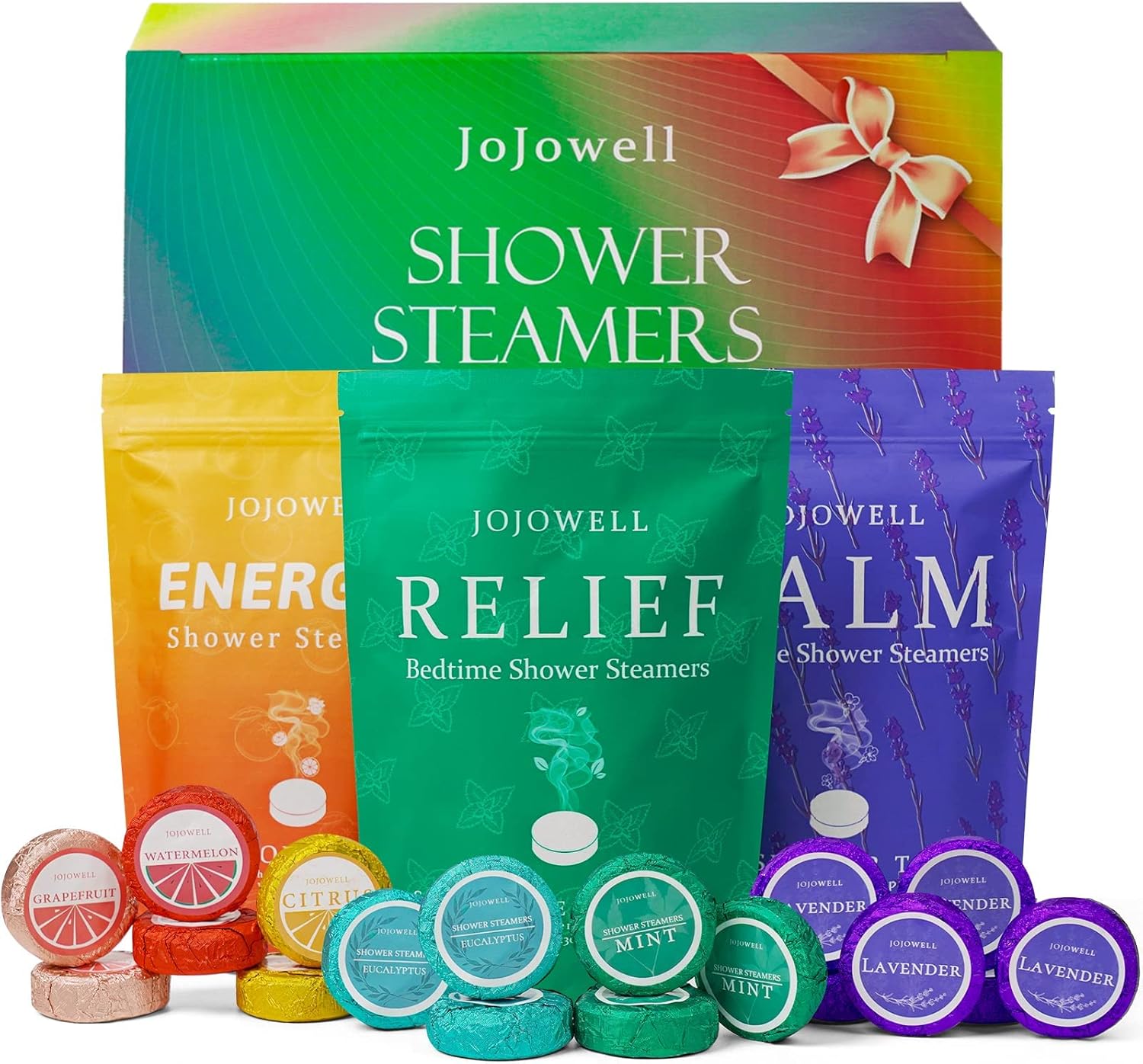 Shower Steamers Aromatherapy - 18 Pack Gifts for Women, Organic Essential Oils, Self Care, Birthday Gifts for Women, Men, Mom, Teen, Relaxation Home SPA Christmas