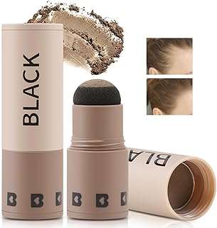 Boobeen Hairline Powder Stick, Root Touch Up and Hair Shadow Powder Stick, Waterproof Hairline Filler to Cover Gray Hair, Thinning Hair
