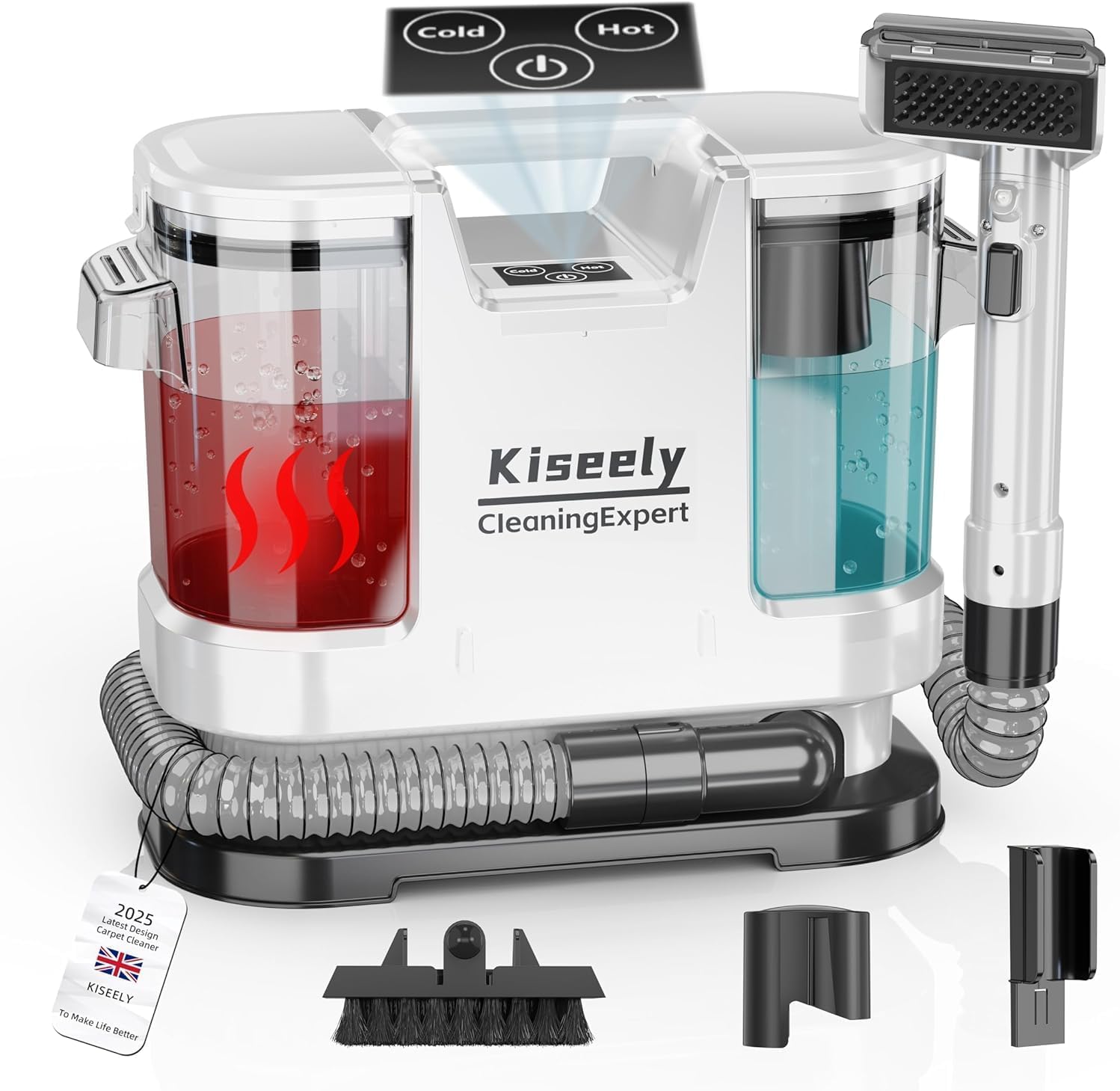 Portable Carpet and Upholstery Deep Cleaner, Instant Heating Rugs Cleaner, Powerful Suction&Deep Cleaning Cleaner Machine for Carpet, Couch, Car, Pets (GR6)