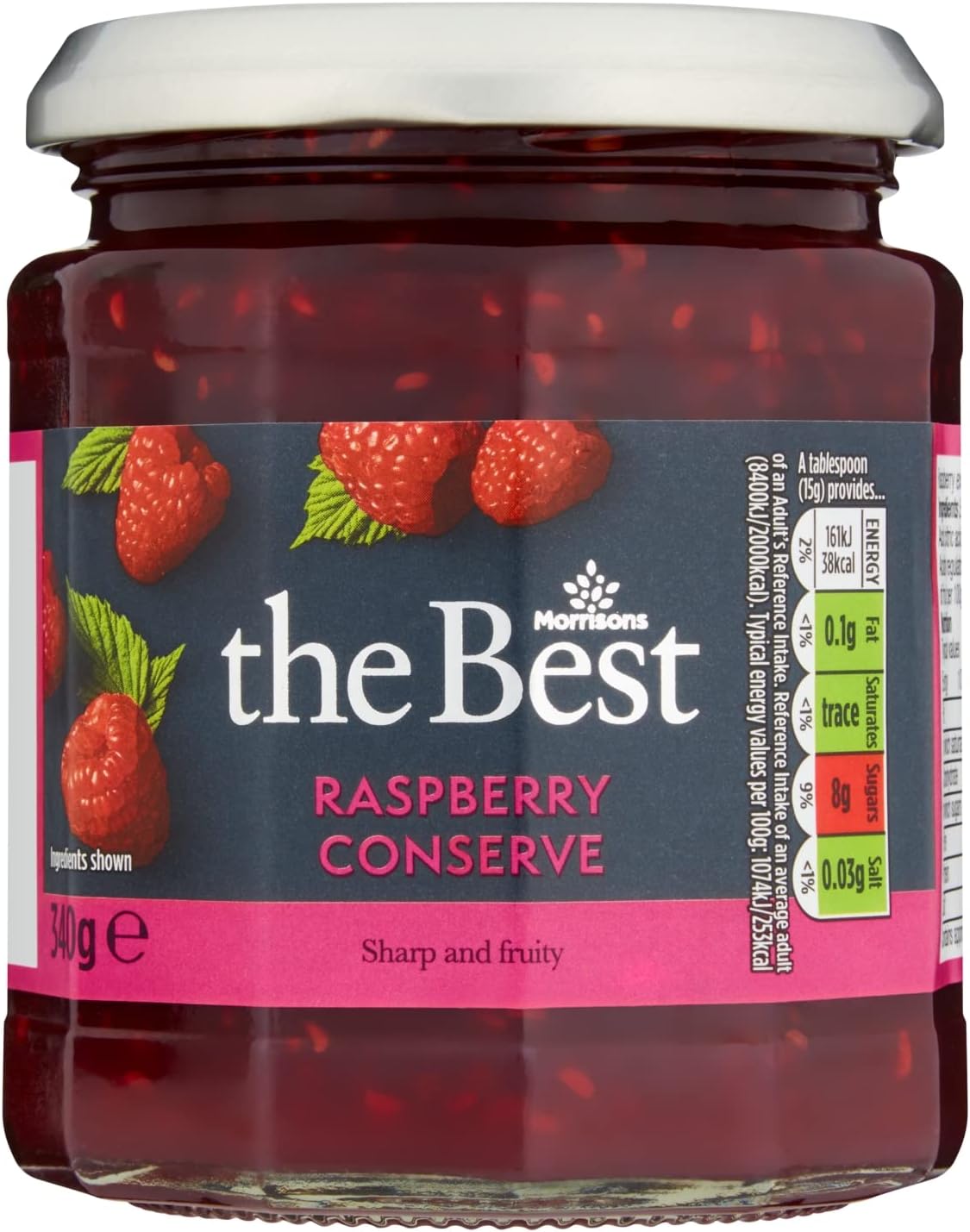 Morrisons The Best Raspberry Conserve, 340g