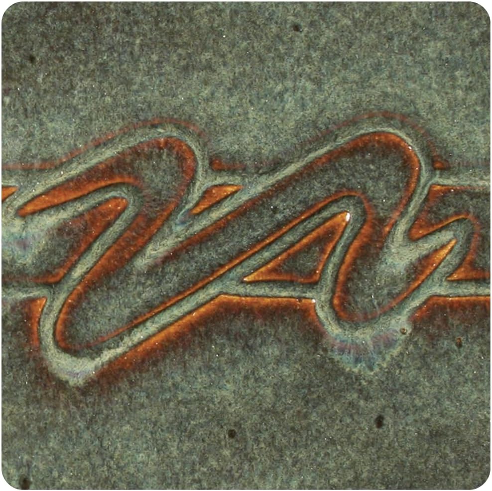 AMACO Potter's Choice PC-33 Iron Lustre High Fire Glaze Pint, 16 oz. (473 mL), Layerable Mid-High Fire Cone 5-6 (PC) Liquid Ceramic Pottery Glaze for Bisque